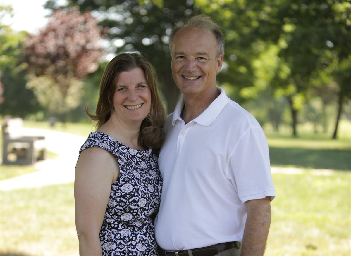 Brett Miller with his wife Jennifer